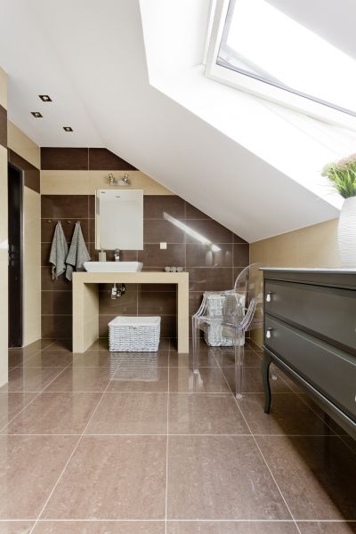 Attic Bathroom Installation in Livonia